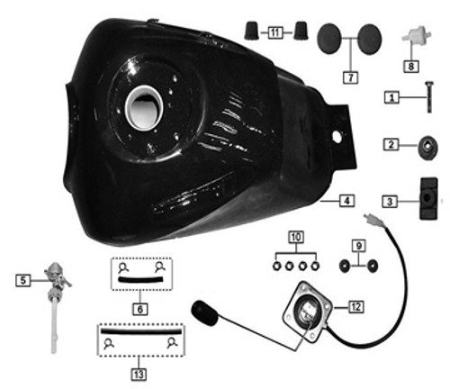 Fuel Tank -TT250 Parts -CSC Motorcycles